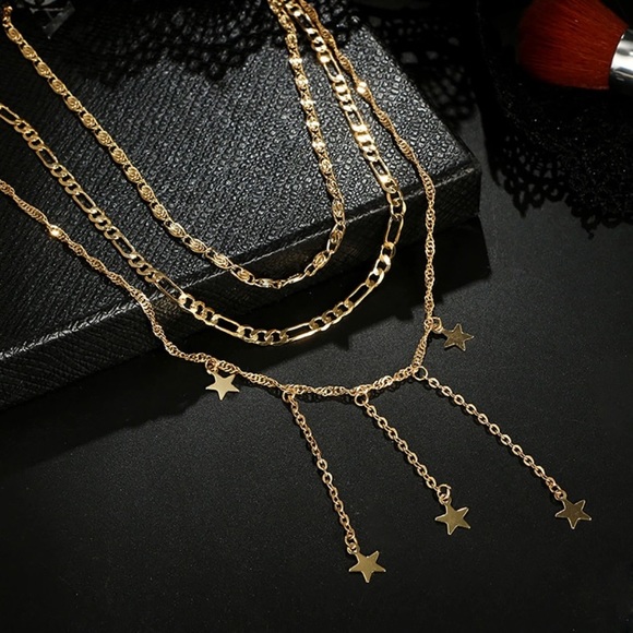 Shooting Star ☆ Layered Choker Necklace - Picture 4 of 8